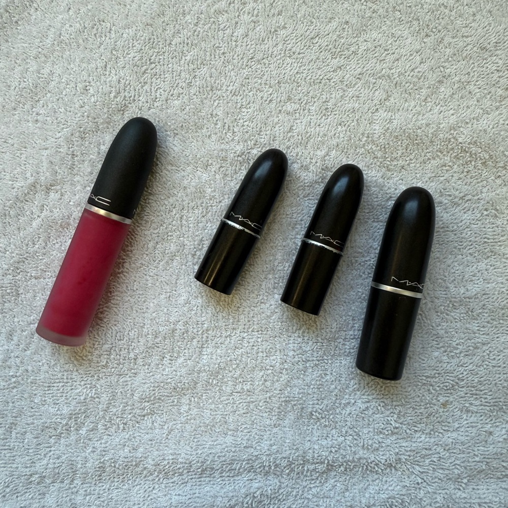 MAC Cosmetics Lipstick Collection - Bold Red and Classic Black